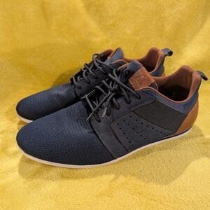 Stylish Navy and Brown Men's Sneakers